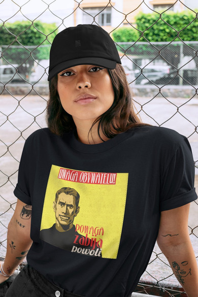 Koszulka z naszywką PRL- powaga zabija