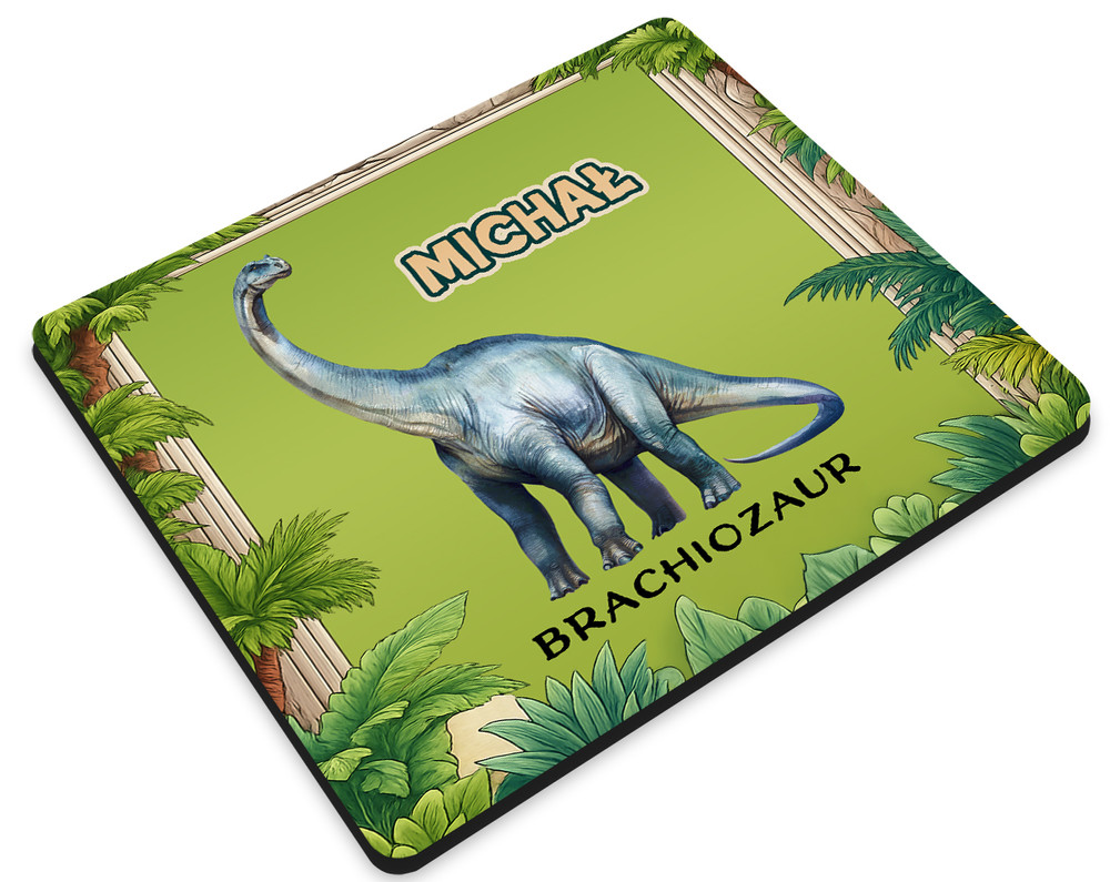 Podkładka Dinozaury Brachiozaur z imieniem dziecka 36x29cm