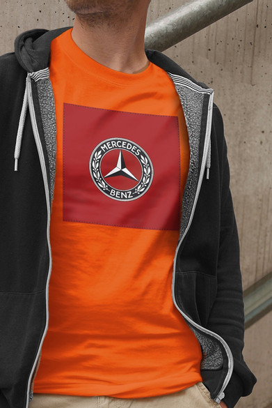 Koszulka z naszywką Mercedes BENZ