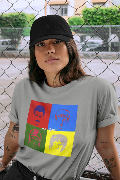 Koszulka z naszywką Queen Hot Space 01