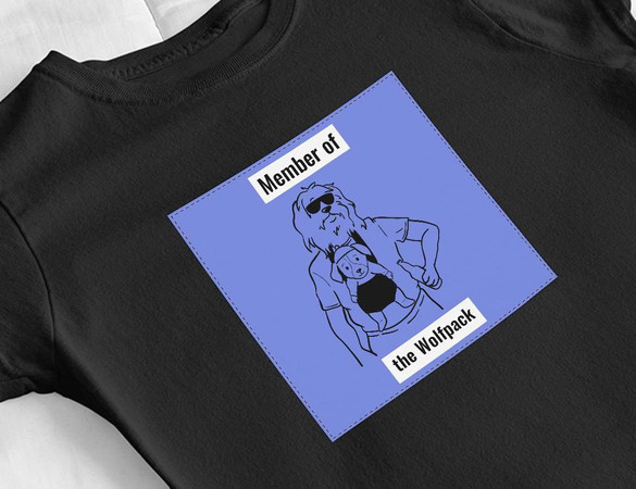 Bluzka damska z naszywką Member of the Wolfpack