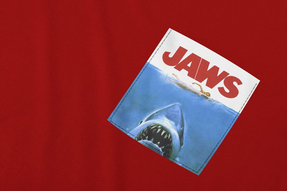 Koszulka z kieszonką JAWS 
