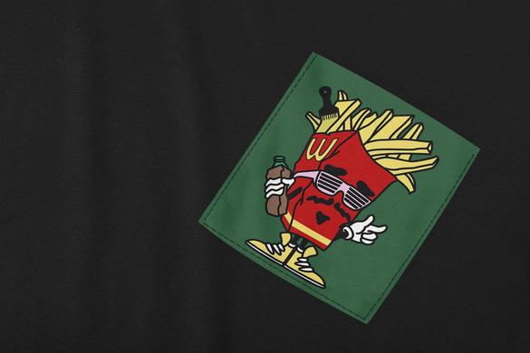 Koszulka z kieszonką POP FRIES