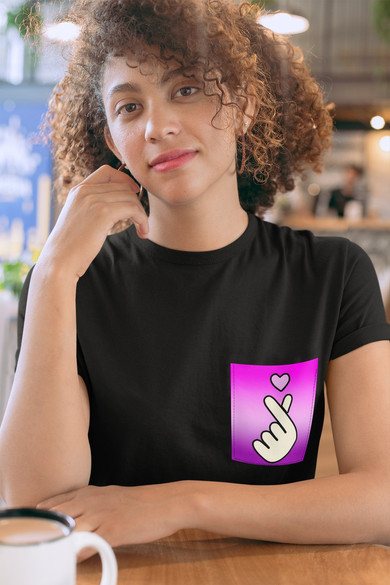 Koszulka z kieszonką ZNAK MIŁOŚCI OPPA