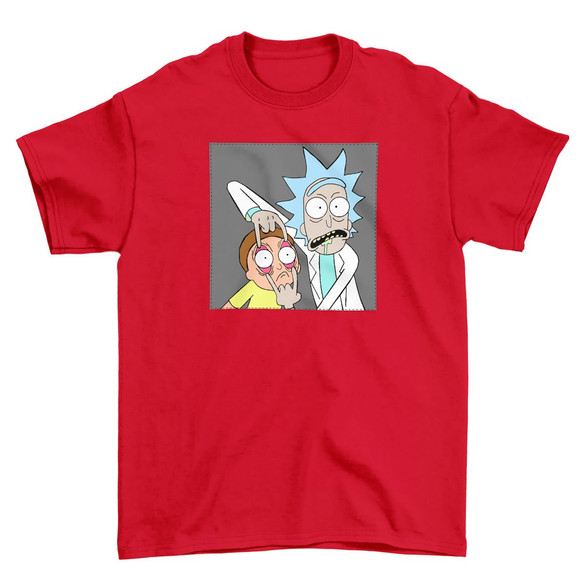 Koszulka z naszywką Rick and Morty 01