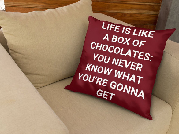 Poduszka Forrest G. life is like