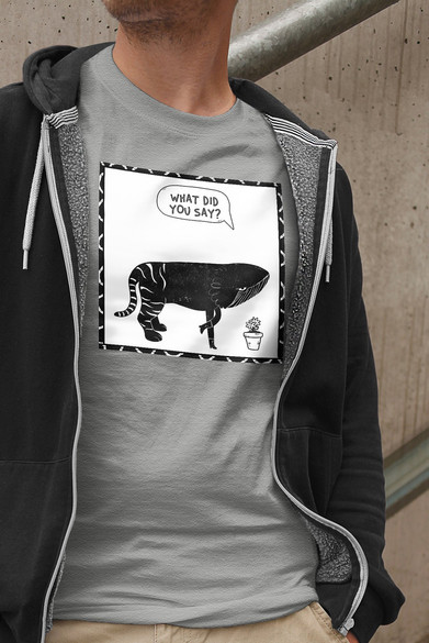 Koszulka z naszywką What did you say?