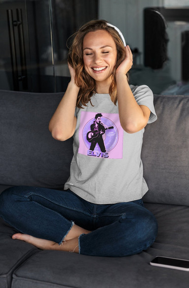 Bluzka damska z naszywką Elvis Presley 01