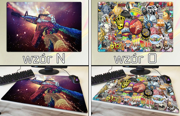 Podkładka pod mysz duża HYPER BEAST CS GO 60x40cm