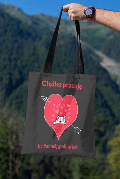 Torba na ramię Ciężko Pracuję DODAJ NAPIS!