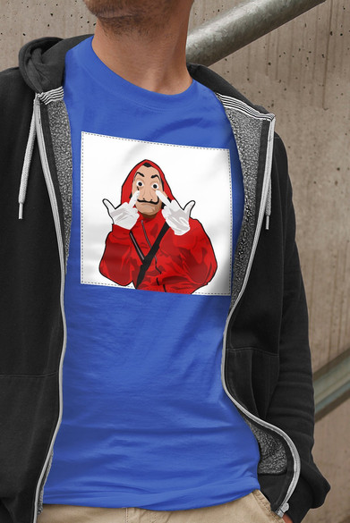 Koszulka z naszywką Dom z papieru 03