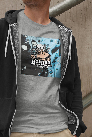 Koszulka z naszywką  FIGHTER