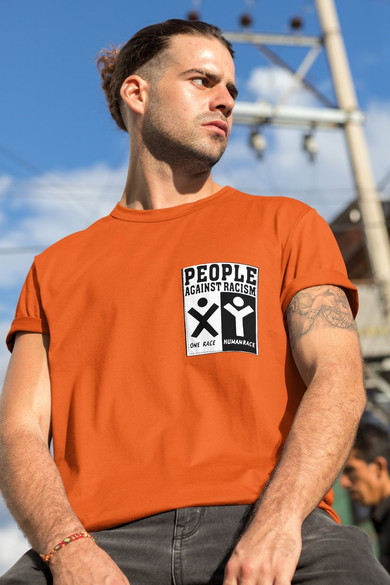 Koszulka z kieszonką  People Against Racism