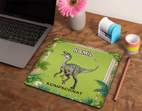 Podkładka Dinozaury Kompsognat – personalizowany prezent 36x29cm