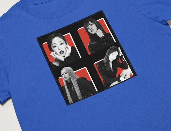 Koszulka z naszywką BlackPink Squad