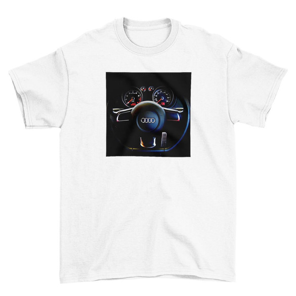 Koszulka z naszywką Audi 01