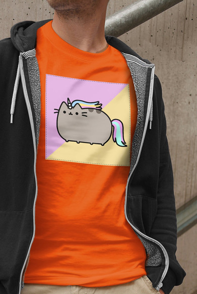 Koszulka z naszywką Cat Unicorne 01