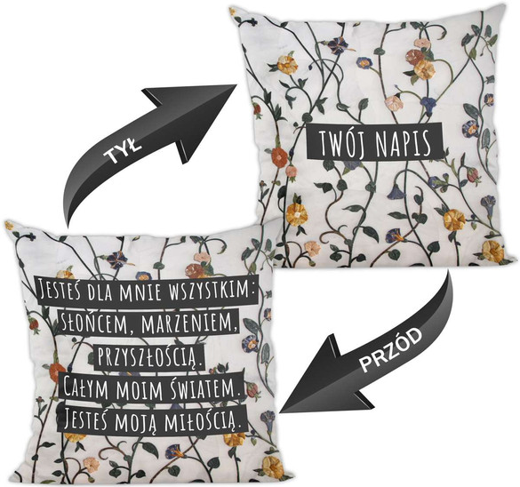 Poduszka na Walentynki DODAJ NAPIS
