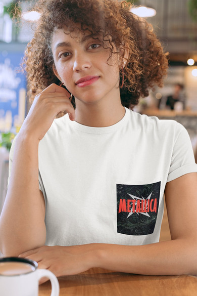 Koszulka z kieszonką METALLICA LOGO 08