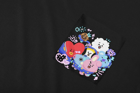 Koszulka z kieszonką  BTS   BT21