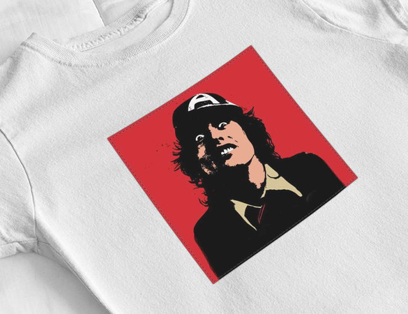 Bluzka damska z naszywką AC/DC Angus Young