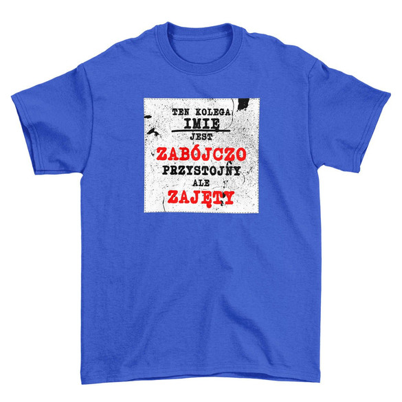 Koszulka z naszywką na Walentynki TWÓJ NAPIS