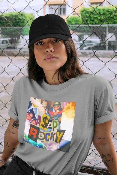 Koszulka z naszywką Asap Rocky collage