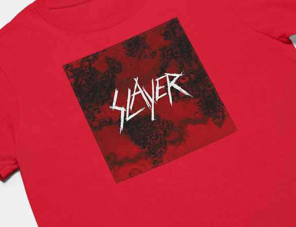 Koszulka z naszywką Slayer World painted