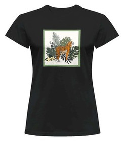 Bluzka damska z naszywką Tiger/Nature