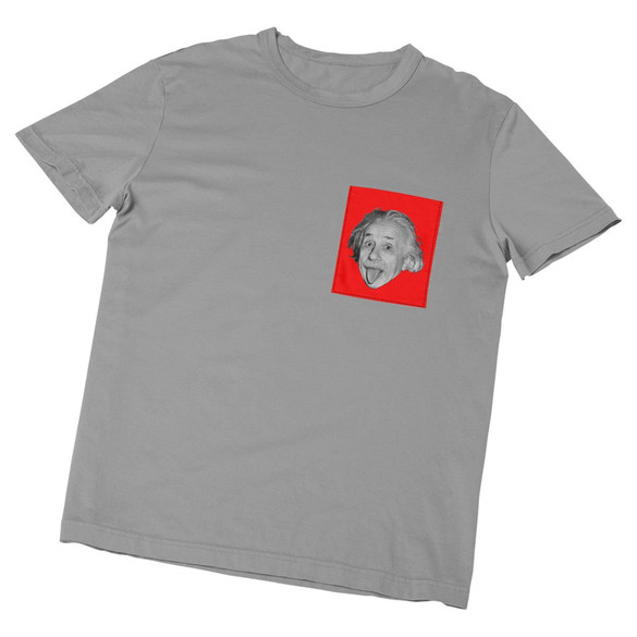 Koszulka z kieszonką ALBERT EINSTEIN