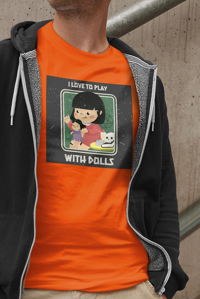 Koszulka z naszywką I love to play...