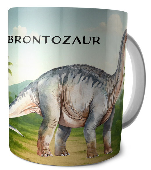 Kubek Dinozaury Brontozaur z imieniem na zamówienie