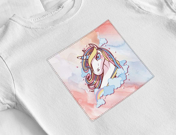 Bluzka damska z naszywką Unicorne 02