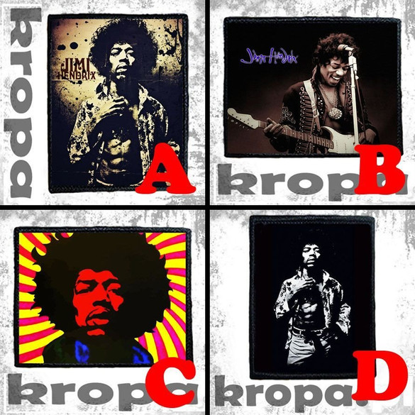 Naszywka JIMI HENDRIX 8 X 8 cm Dużo Wzorów!