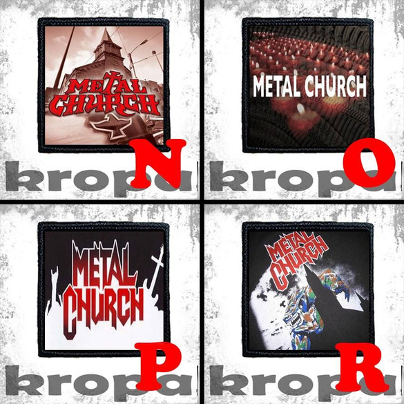 Naszywka METAL CHURCH 8 X 8 cm Dużo Wzorów!