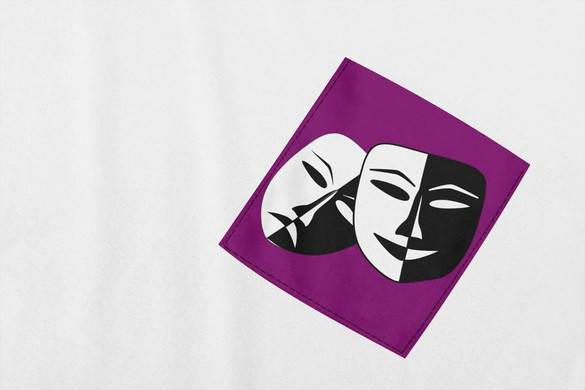 Koszulka z kieszonką THEATER MASKS