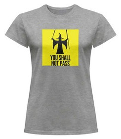 Bluzka damska z naszywką You shall not pass