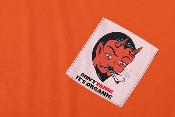 Koszulka z kieszonką DONT PANIC IT'S ORGANIC