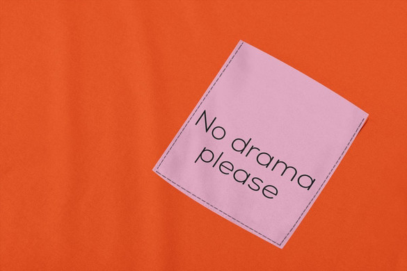 Koszulka z kieszonką NO DRAMA PLEASE