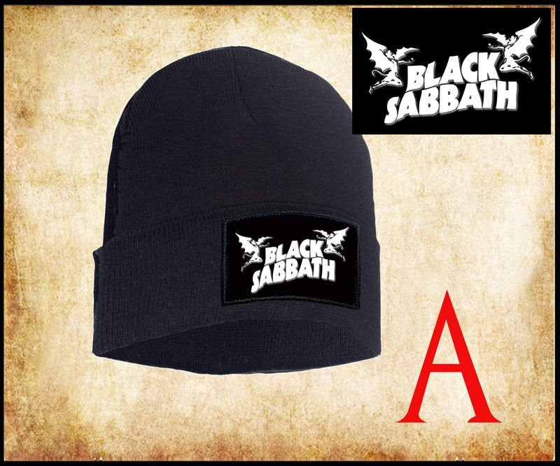 Czapka zimowa z naszywką BLACK SABBATH
