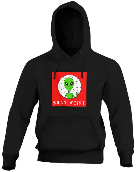 Bluza z naszywką Stay weird