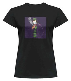 Bluzka damska z naszywką Joker Smoking