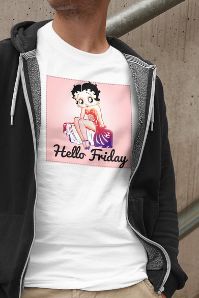 Koszulka z naszywką Hello Friday