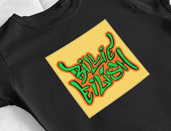 Bluzka damska z naszywką Billie Eilish 04