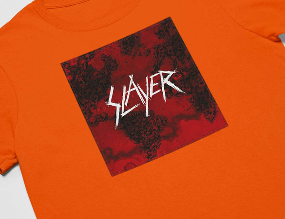 Koszulka z naszywką Slayer World painted