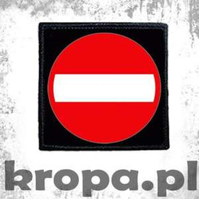 Naszywka ZAKAZ WJAZDÓW (OBCYCH POJAZDÓW)