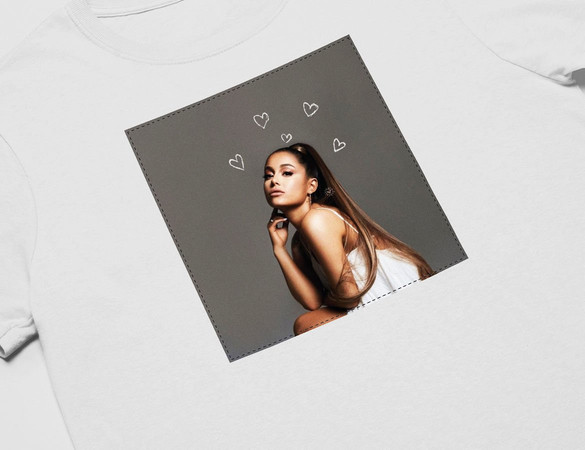 Koszulka z naszywką ARIANA GRANDE 02