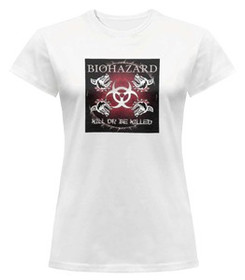 Bluzka damska z naszywką Biohazard 03