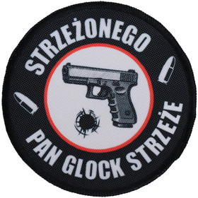 Naszywka dla strzelca Strzeżonego Pan glock strzeże 4