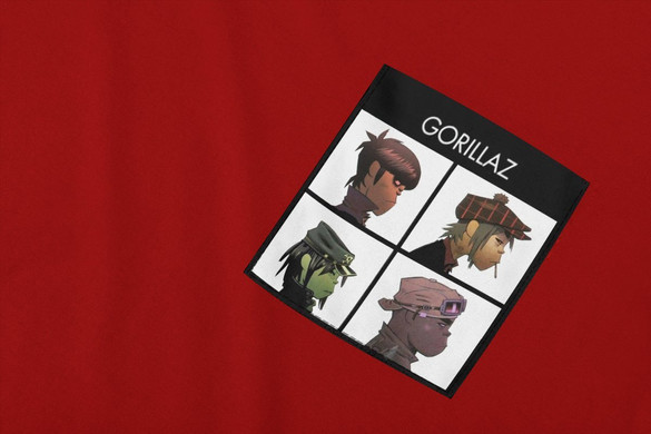 Koszulka z kieszonką Gorillaz